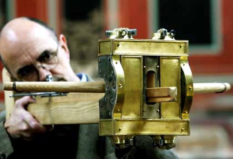 Nachbau antiker römischer Torsionswaffe