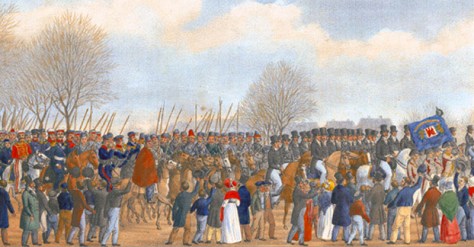 (114) Einzug Kosaken 1813